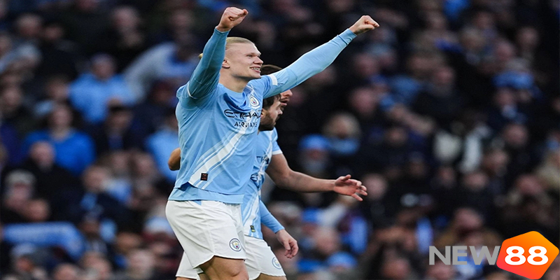 Man City Đua Vô Địch Ngoại Hạng Anh: Pep Guardiola Tìm Lại Năng Lượng 6 Erling Haaland ăn mừng bàn thắng